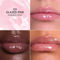 تصویر سواچ لیپ گلو باتر دیور رنگ 101 Glazed Pink با فینیش شاین‌دار روی چند تناژ پوست