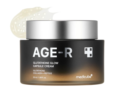 جعبه کرم medicube AGE-R Glutathione Glow Capsule Cream حجم ۵۰ میلی‌لیتر