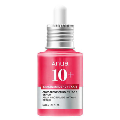 جعبه سرم Anua Niacinamide 10 TXA 4 Serum حجم ۳۰ میلی‌لیتر برای لک و جای جوش