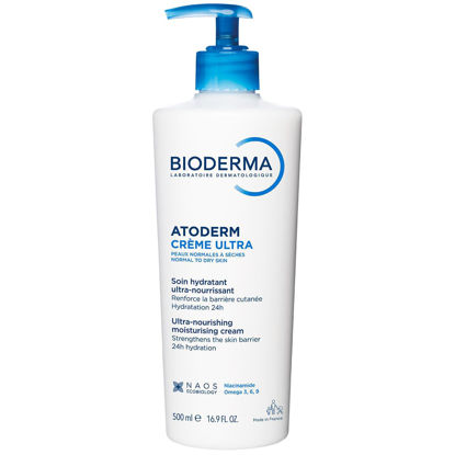تصویر اصلی کرم مرطوب‌کننده و مغذی Bioderma Atoderm Crème Ultra 500ml با بطری پمپی